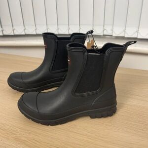 Stylish Black Winter Rain Boots for Women
